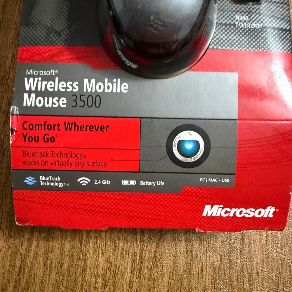 Microsoft Wireless Mobile Mouse Unisex Grey 3500 GMF-00010 BlueTrack 1427 1447
